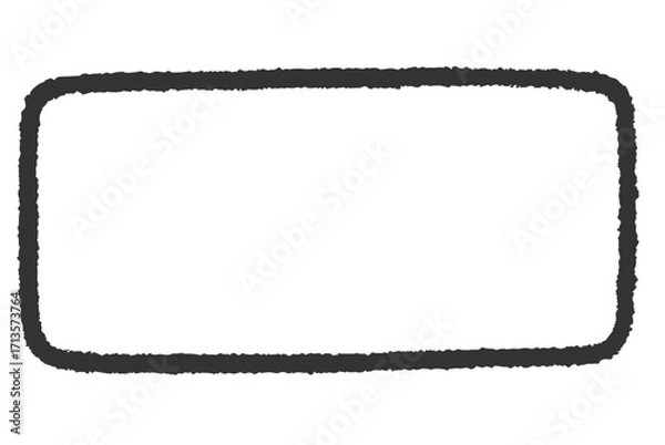 Fototapeta 手書き風の長方形のフレーム