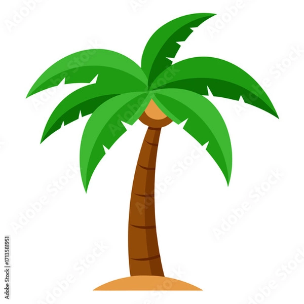 Fototapeta palm tree vector illustration