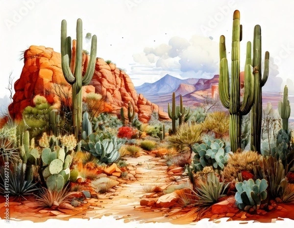 Fototapeta Creative concept of white daisy flowers arranged as a fluffy cloud with falling raindrops on a vibrant blue background, symbolizing spring freshness and nature’s beauty.