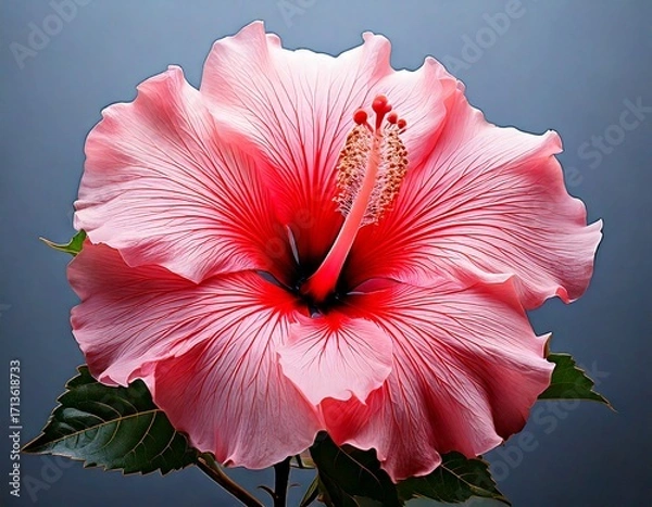 Fototapeta Creative concept of white daisy flowers arranged as a fluffy cloud with falling raindrops on a vibrant blue background, symbolizing spring freshness and nature’s beauty.