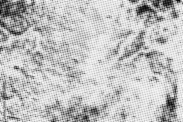 Fototapeta Abstract monochrome halftone pattern.
