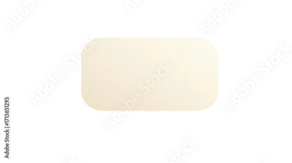 Obraz Blank, cream-colored oval-edged rectangle