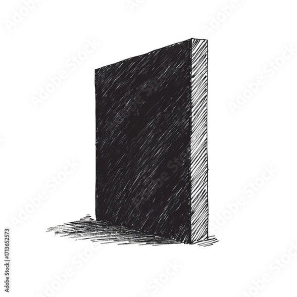 Obraz Dark book, sketch style