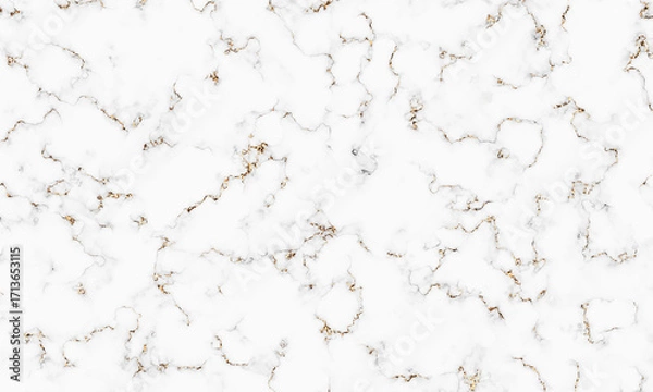 Obraz ゴールドの筋が入った白い大理石のテクスチャー