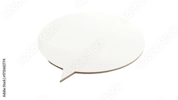 Obraz 3D empty speech bubble