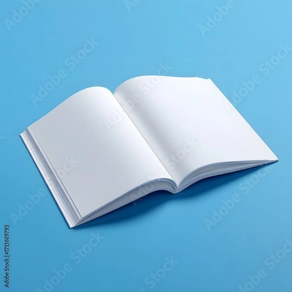 Fototapeta open book with blank pages