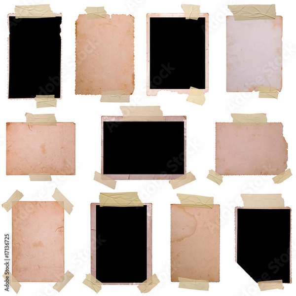 Obraz Vintage photo frames set 5, big collection