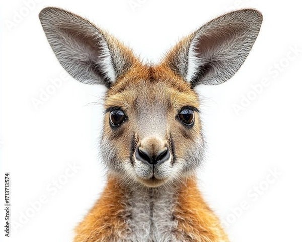 Fototapeta Close-up of a young kangaroo