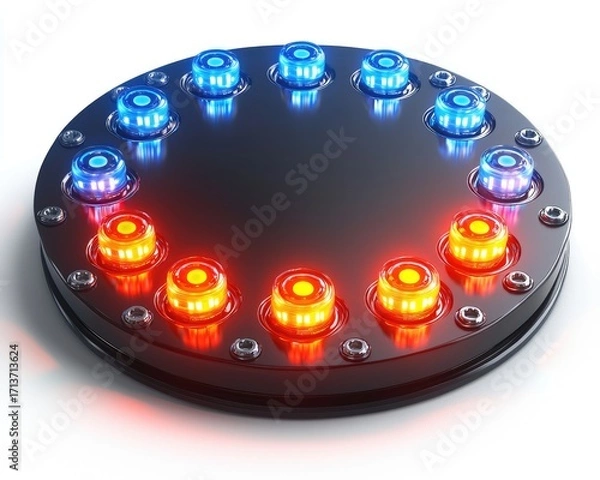 Fototapeta Circular LED light panel