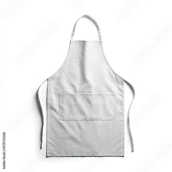 Fototapeta Blank white apron, front view (2)
