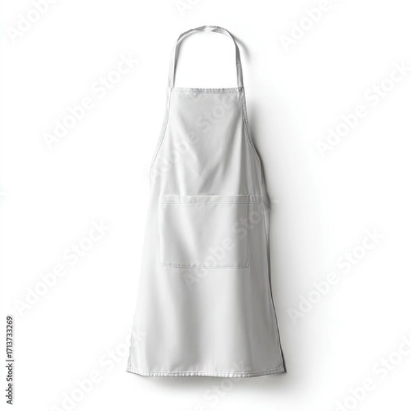 Fototapeta Blank white apron, front view (3)