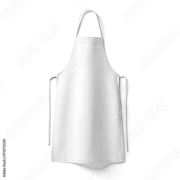 Fototapeta Plain white apron with adjustable strings