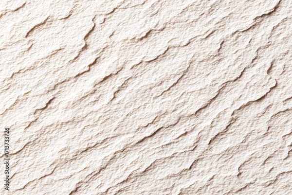 Fototapeta Creamy, textured surface with diagonal ridges