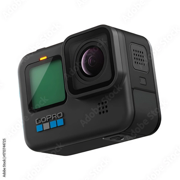 Fototapeta Black Go Pro Action Camera Keywords: camera, action camera, Go Pro, photography, video
