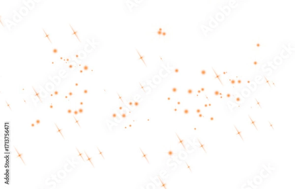 Fototapeta spark sparkling flare, sparkle shiny, glow light abstract magical effect on transparent background.	