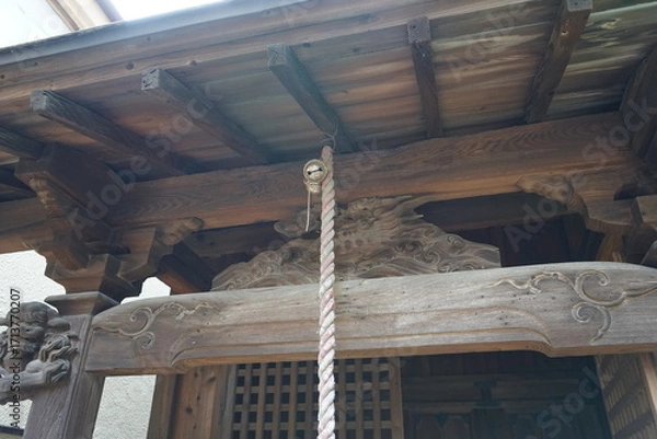 Fototapeta 新撰組　試衛館稲荷神社