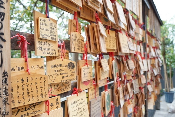 Fototapeta 神楽坂　赤城神社