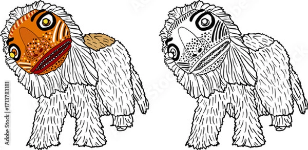 Obraz 탈춤사자탈-세트