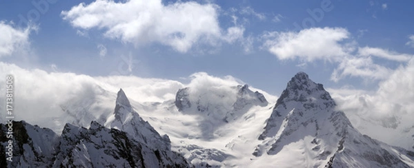 Obraz Panorama Mountains in cloud