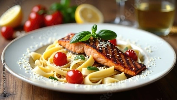 Obraz spaghetti with tomato sauce