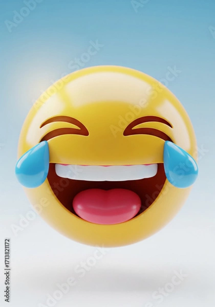 Obraz Laughing Emoji 3D Render