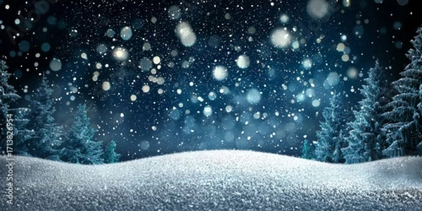 Fototapeta A colorful and enchanting representation of winter holidays.
