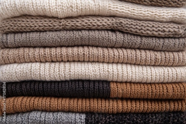 Obraz Stacked Knit Sweaters