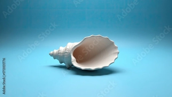 Obraz shell on white background
