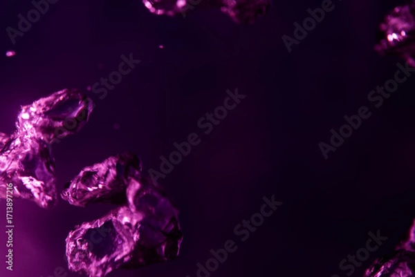 Obraz abstract background with glowing bubbles