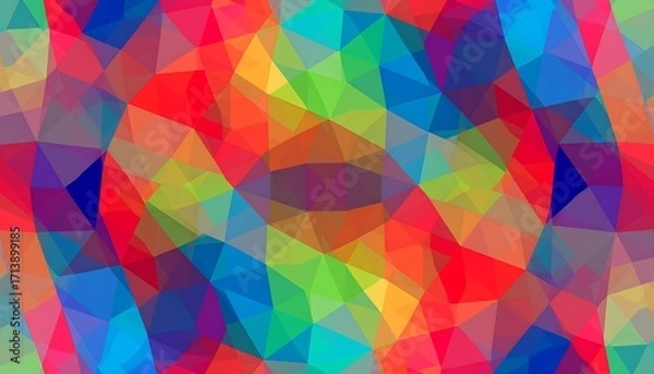 Obraz Vibrant, geometric, kaleidoscopic pattern
