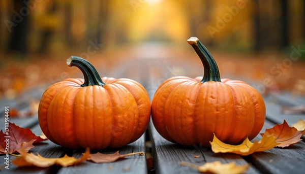 Obraz pumpkin on the table