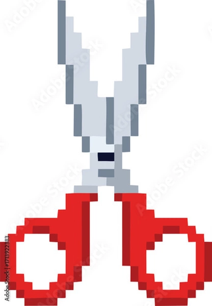 Obraz ed Scissors Pixel Art