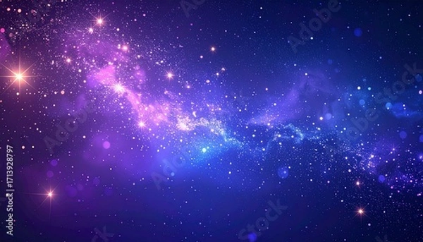 Obraz 宇宙の幻想：きらめく銀河と星屑Reference Image