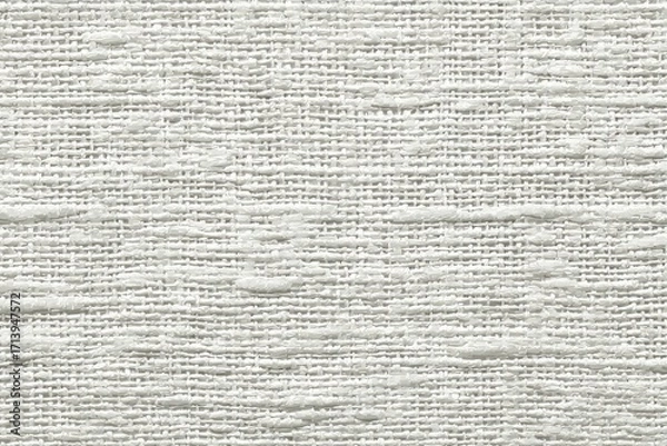 Fototapeta Close-up view of a textured, light beige linen fabric