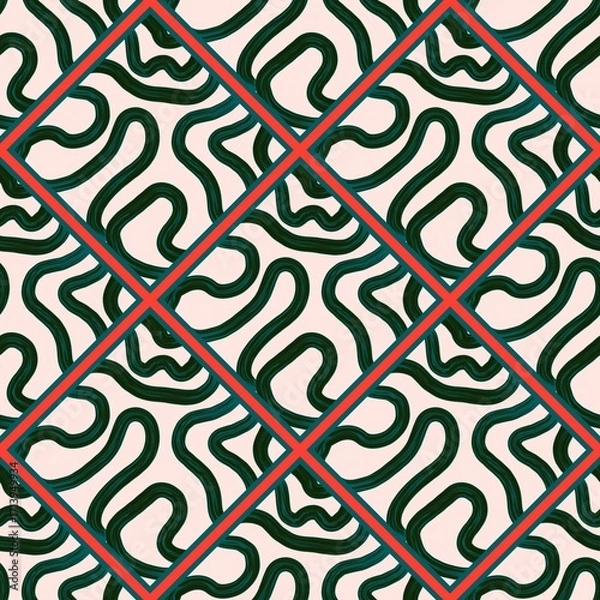 Obraz seamless geometric pattern