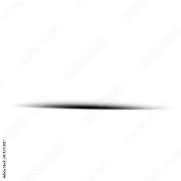 Obraz Black gradient shadow effect isolated on transparent background for overlay