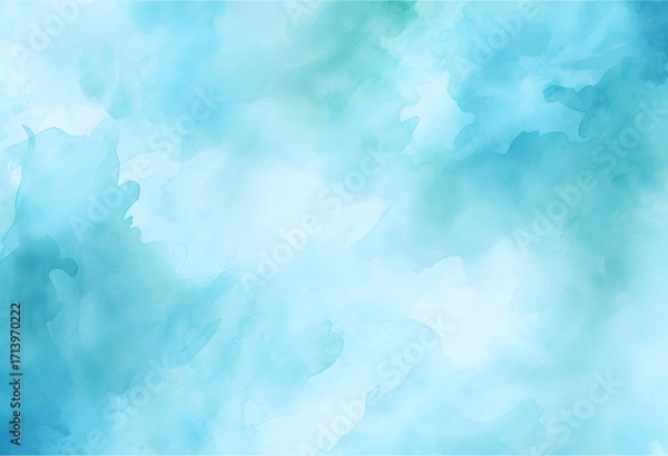 Fototapeta Abstract watercolor background. Winter.