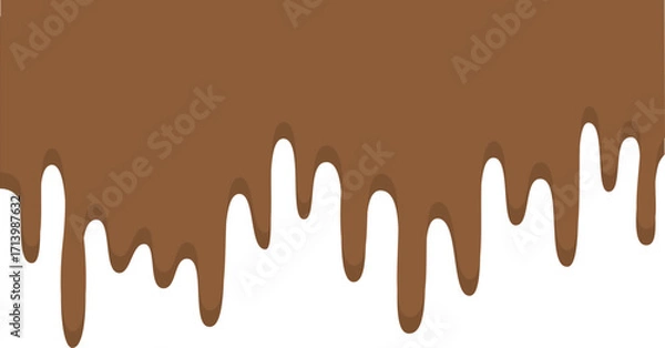 Fototapeta melted chocolate dripping