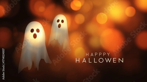 Obraz Happy Halloween Ghosts