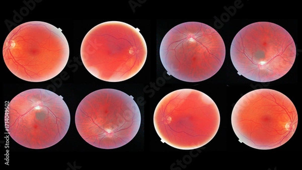 Fototapeta An eye scan using OCT ( Ocular Coherence Tomography