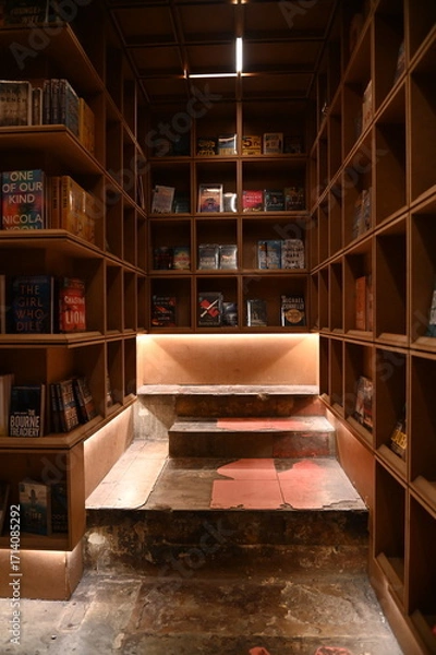 Obraz Kuala Lumpur, Malaysia - September 15, 2025: The BookXcess bookstore across multiple outlets in KL City, where books were arranged in a very modern and creative manner