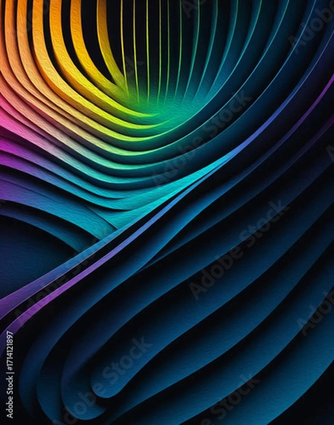 Obraz Abstract technology background. . Oil paint illustration.