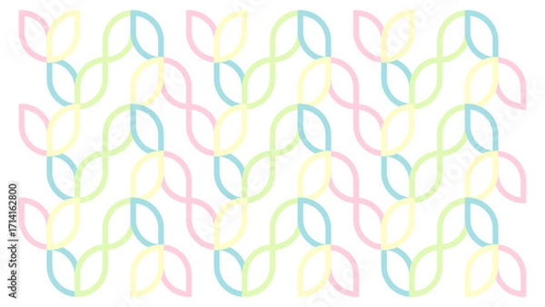 Fototapeta set of colorful abstract shapes