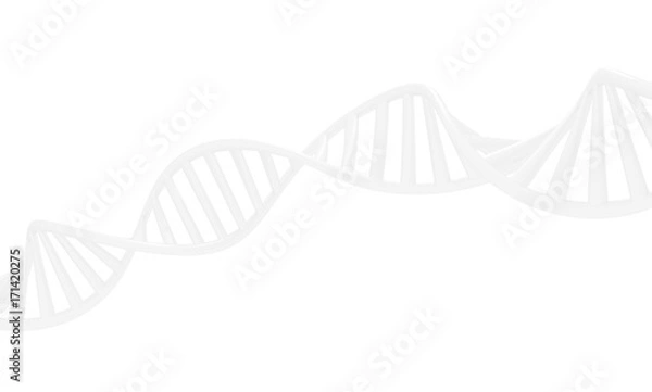 Obraz 3d dna spiral. 3d rendering.