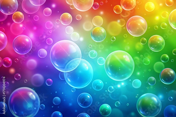 Obraz colorful bubbles background