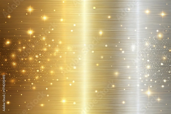 Obraz golden christmas background with stars