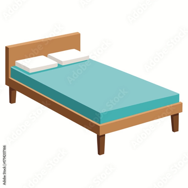Obraz bed and table