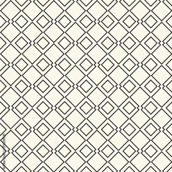 Fototapeta Repeating geometric lines pattern from striped elements
