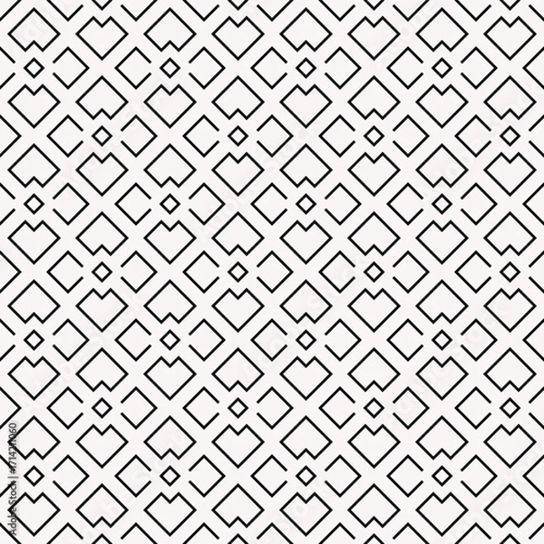 Fototapeta Repeating geometric background. Linear graphic design
