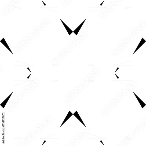 Fototapeta black and white circel eleemnt button play poiter cursor flat forword . 